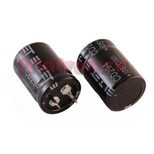 100мкф 400в 105° CD294 (22Х30) конденсатор ELZET ECS2GGP101MVN220030 ...