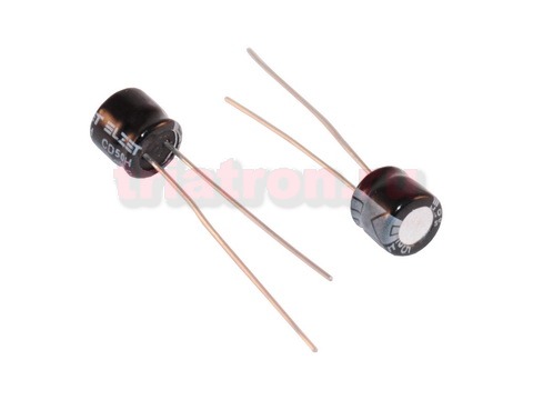 220мкф 6,3в 105° CD50H (6,3X5) конденсатор супермини ELZET ECKF0J221MA00D05C (6.3X5) (ECAP 220/6,3V)