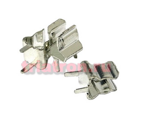 KLS5-268 D=6.3 6.35x30 держатель предохранителя (клипса на плату) KLS (01220071Z, ZH268, 121.500, FC-002-N-FB)