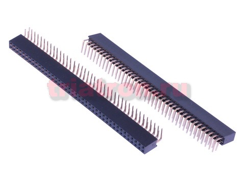 PBD-80R DS1024-2x40R) шаг 2.54мм dip мама разъем штыревой угловой CONNFLY