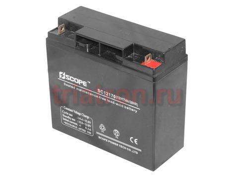 12V,17Ah SC-12170 180х168х76мм свинцово-кислотный аккумулятор