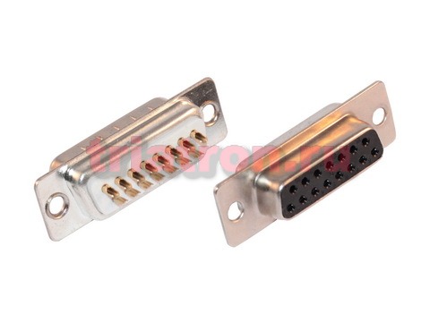 DB-15F (DS1033-15F) разъем розетка мама 15контактов CONNFLY (DS1033-15F-BTSiSS)