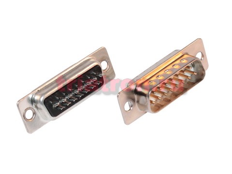 DB-15M (DS1033-15M) разъем вилка папа 15контактов CONNFLY