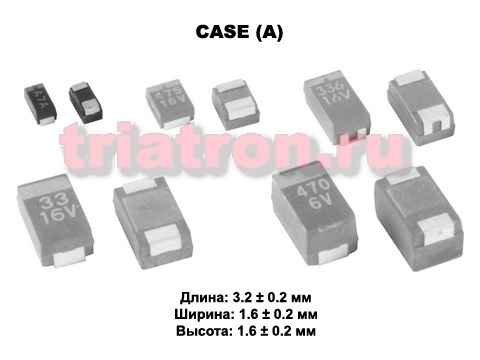 10мкф 10в SMD разм.A 10% тантал. конденсатор AVX TAJA106K010RNJ (TAN A) (TECAP 10/10V A 10%)