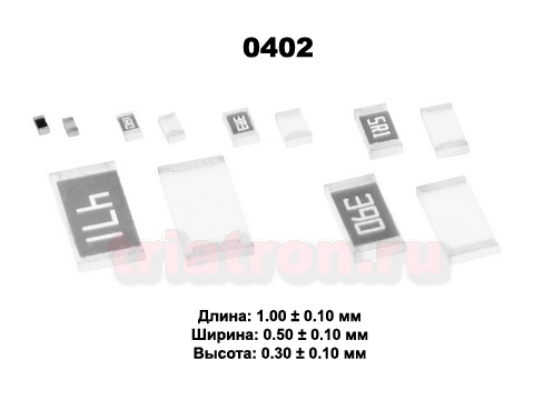 1,1ком 5% RS-02 1/16W (0402) Чип резистор RC-02W112JT (RES 0402) (RES 0402 1K1 5%)