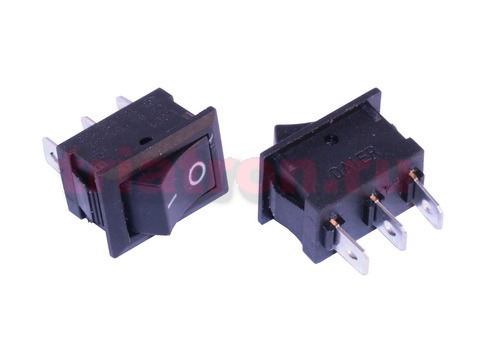 KCD1-102 (3pin) 6A,250V ON-ON черный переключатель Daier