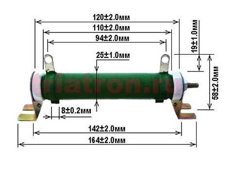 1,5ком 5% DDR-50W С5-35В проволочный резистор (RES 50w 1.5k DDR)