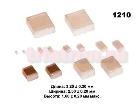 0,047мкф X7R 250в 10% (1210) Чип керам,конденсатор CCTC TCC1210X7R473K251FT (CAP 1210) (CERCAP 0.047/50V 1210 X7R)