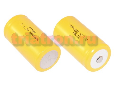 C2800 (1,2V,2800mAh) 51.0x25.8mm Ni-CD аккумулятор бытовой (C2800)