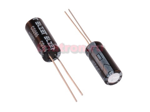 1000мкф 10в 105° CD285 (8X20) конденсатор ELZET ECGD1A102MA00E20C (8X20) (ECAP 1000/10V)