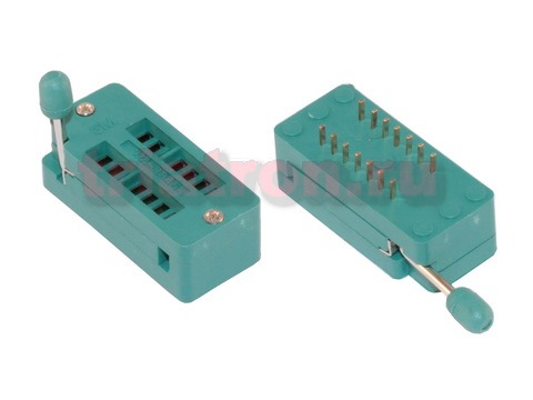 KLS1-108-14-D=7,62 шаг 2.54мм ZIF разъем панель универсальная 14 вывода KLS KLS1-108-14-D=7,62 шаг 2.54мм ZIF разъем панель универсальная 14 вывода KLS