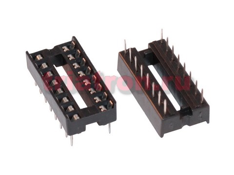 SCS-16 (KLS1-216-16-D=7.62) DIP шаг 2.54мм разъем узкая панель 16 контактов KLS (SCS–16A, 1-2199298-4, LOC-316-T051-99)
