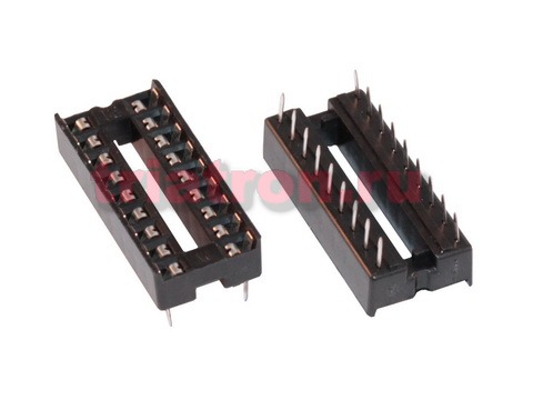 SCS-18 (KLS1-216-18-D=7.62) DIP шаг 2.54мм разъем узкая панель 18 контактов KLS (SCS–18A, 1-2199298-5, LOC-318-T051-99)