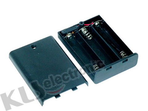 KLS5-808-B, держатель для 3 батарей АА провод 15см. (крышка) KLS (ZH292, BH639)