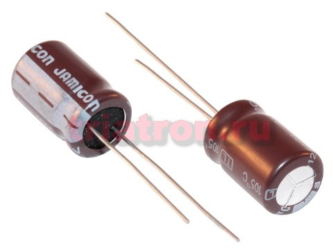 1000мкф 16в 105° TL (10X16) низкоим, конденсатор JAMICON JTL108M016S1ABH16L (TLR102M1CG16R) (10X16) (ECAP 1000/16V)