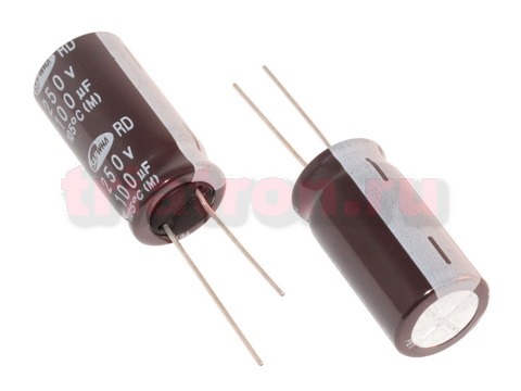 1000мкф 63в 105° RD (16Х25) конденсатор SAMWHA RD1J108M16025BB (16X25) (ECAP 1000/63V)