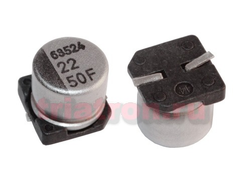 100мкф 25в RC 105° (6,3X7,7) SMD конденсатор SAMWHA RC1E107M6L07KVR (6,3X7,7) (ECAP 100/25V)
