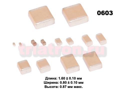 0,01мкф X7R 100в 10% (0603) Чип керам,конденсатор PDC MA0603XR103K101PRG (CAP 0603) (CERCAP 0.01/100V 0603 X7R)