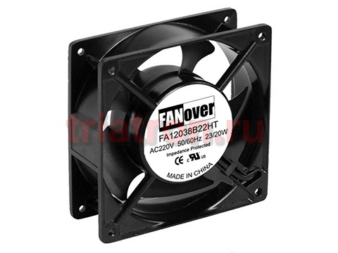 вентилятор 120х120х38мм 220В FA12038S22HL AC (скольжения) FANOVER (120х120х38мм) (FA12038S22HL2, JA1238H2SON-L, DP202A2123HSL, G12038HA2SL)