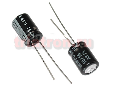 10мкф 50в 105° SH (5Х11) конденсатор Teapo KSH106M050S1A5C11K (5X11) (ECAP 10/50V)