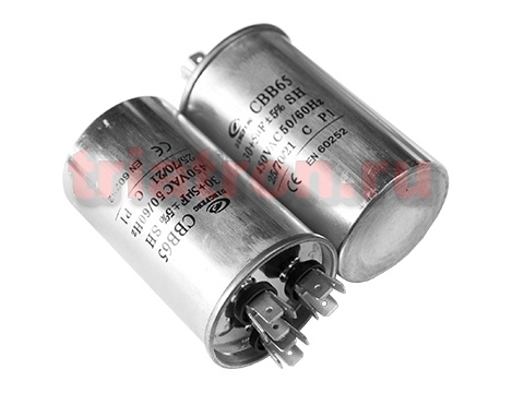 30+5,0мкф 450VAC 5% (50Х85) CBB65-C (3 выв.) клеммы пусковой конденсатор DF CBB65-C306+505J450V05008
