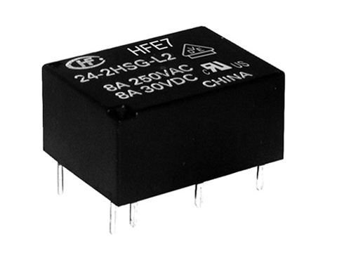 HFE7/24VDC-1HD-S-T-L2-(412) 8А-конт.1A+1B реле Hongfa