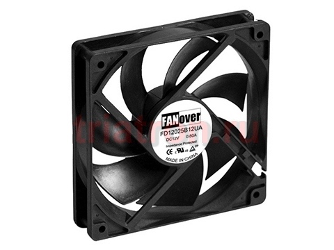вентилятор 120х120х25мм 24В FD12025B24H DC (качения) FANOVER (120х120х25мм) (EEC0252B1-000U-A99, EC12025H24B, JL12025M24B, AV-F12025HB24)