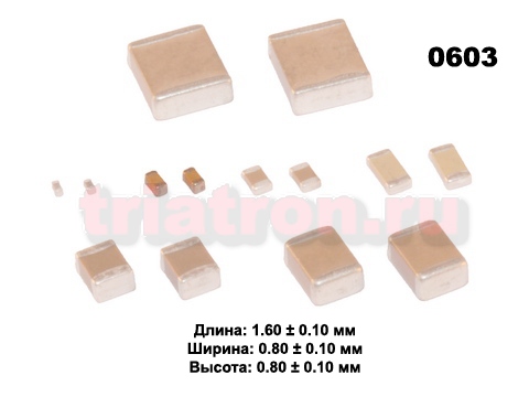 0,01мкф X7R 50в 10% (0603) ЧИП керам. конденсатор SAM ,CL10B103KB8NNND