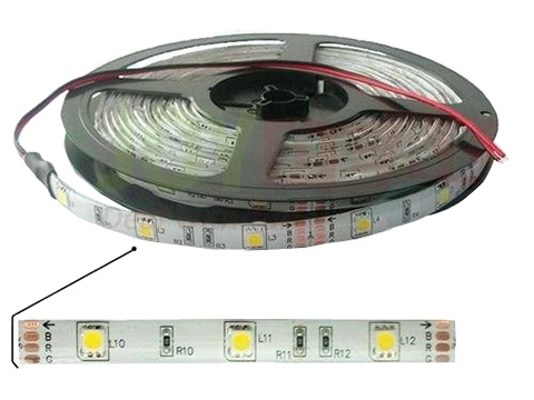 Светодиодная лента 5050SMD-30LED.m-12V-21Lm.LED-IP33-5m.White, 903580, Светодиодная лента, DKO