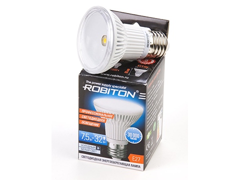 LED PAR16-7.5W-4200K-E27 BL1, Бытовая LED лампа, ROBITON