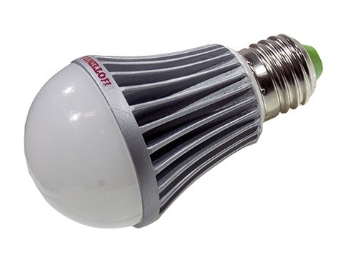 5W-E27-4000K, Лампа светодиодная 5 Вт. Цоколь E 27. Цветовая температура 4000 К, Dim, Hotenda