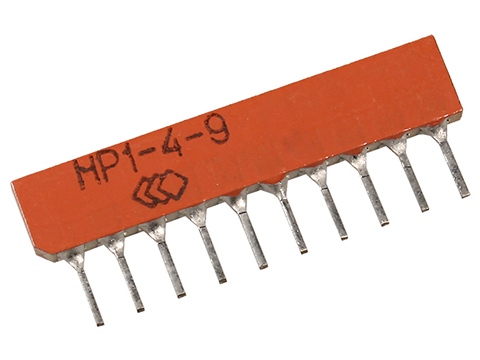 1,5ком 0,125W 5% (10 ног-9 рез,) резист, сборка НР-1-4-9-0 (89г), RUS