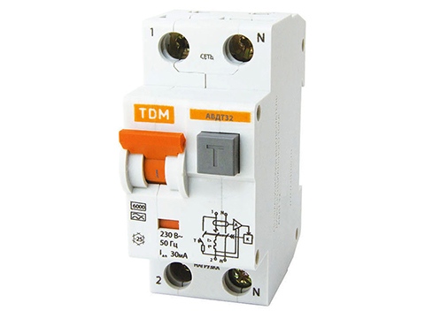 SQ0202-0031, АВДТ 32 C25, дифференциальный автомат 30мА, TDM electric
